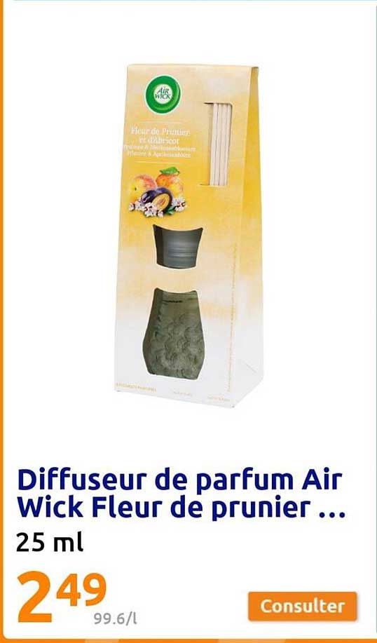 diffuseur de parfum air wick fleur de prunier