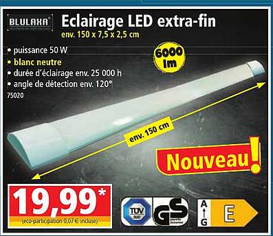 éclairage led extra-fin blulaxa