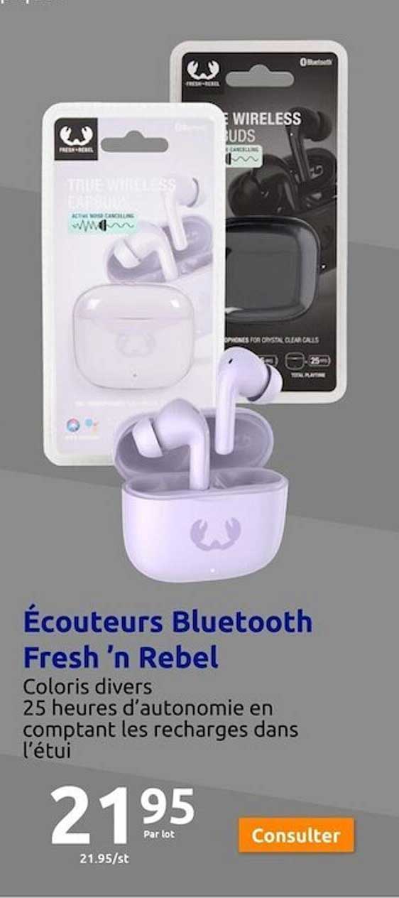 écouteurs bluetooth fresh'n rebel