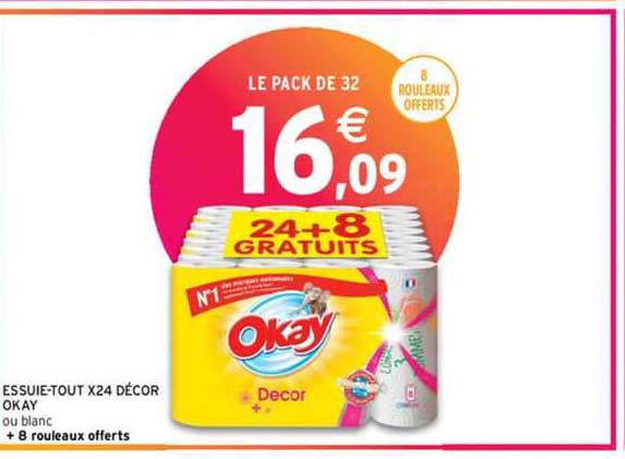 essuie-tout x 24 décor okay