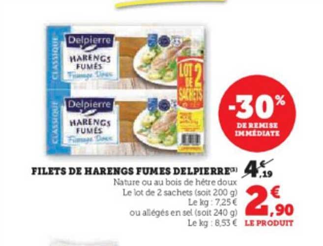 Filets De Harengs Fumés Delpierre