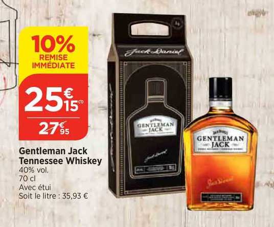 gentleman jack tennessee whiskey