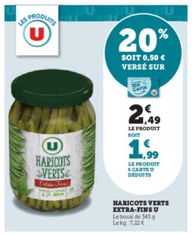 haricots verts extra-fins u