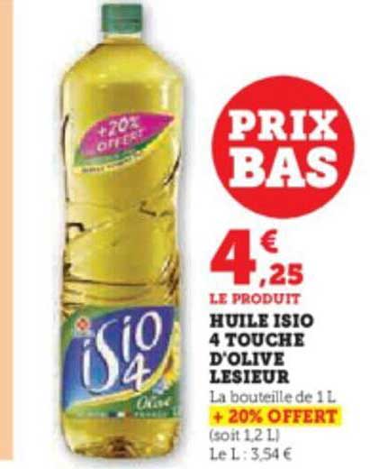 huile isio 4 touche d'olive lesieur