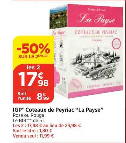 Igp Côteaux De Peyriac "la Payse"