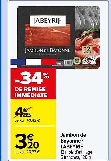 Jambon De Bayonne Labeyrie