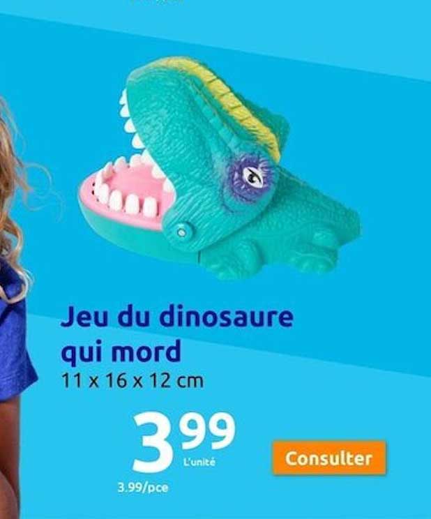 jeu du dinosaure qui mord