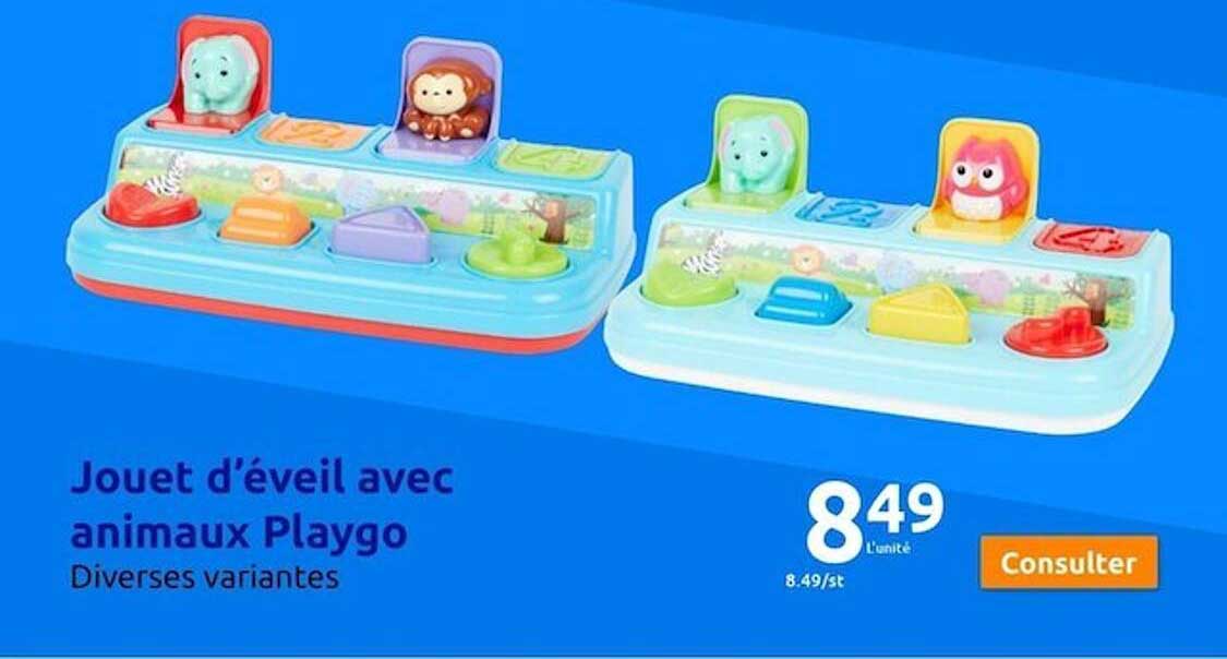 jouet d'eveil avec animaux playgo
