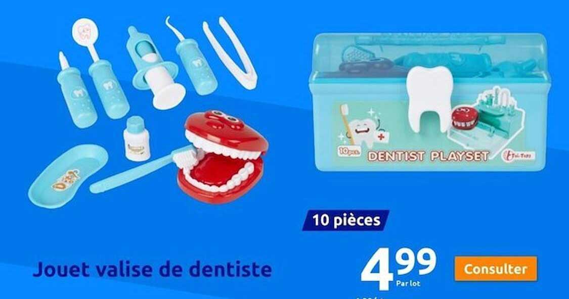 jouet valise de dentiste