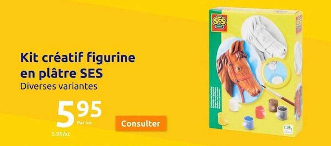 Kit Cratif Figurine En Platre Ses