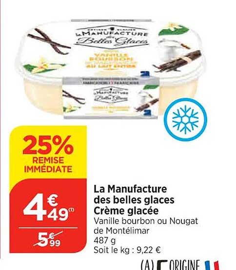 la manufacture des belles glaces crème glacée