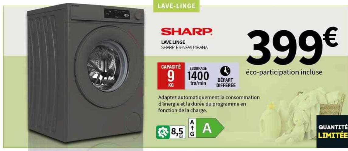 lave linge sharp