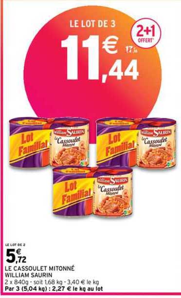 le cassoulet mitonné william saurin