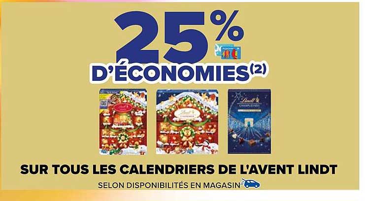 les calendriers de l'avent lindt