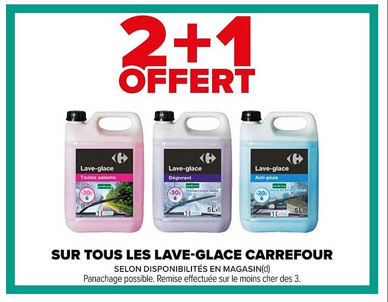 les lave-glace carrefour