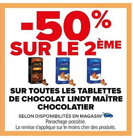 Les Tablettes De Chocolat Lindt Maître Chocolatier