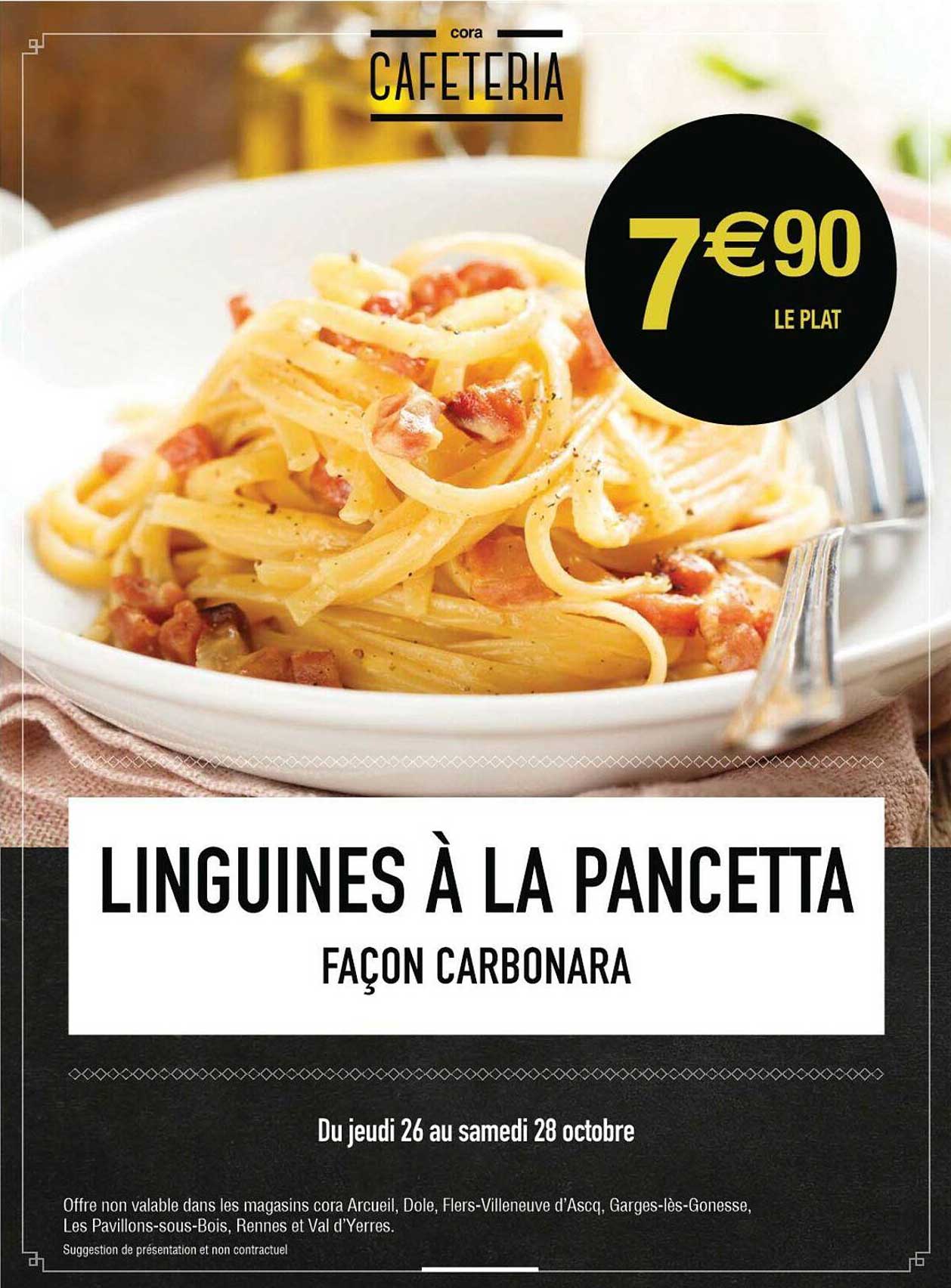 linguines à la pancetta façon carbonara