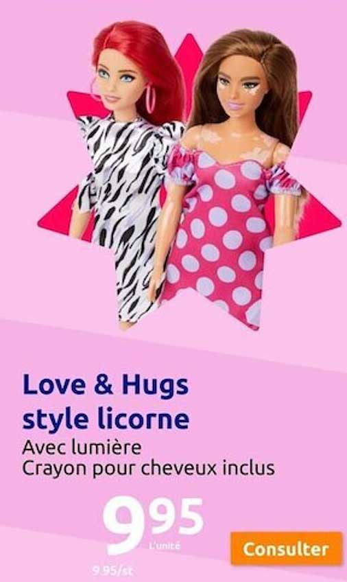 love & hugs style licorne