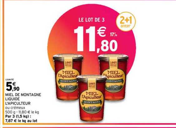 Miel De Montagne Liquide L'apiculteur