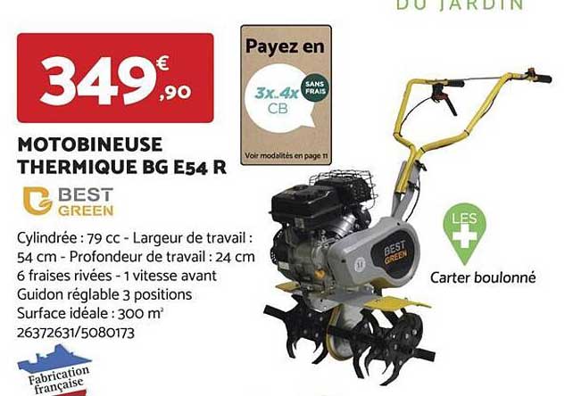 Motobineuse Thermique Bg E54 R Best Green