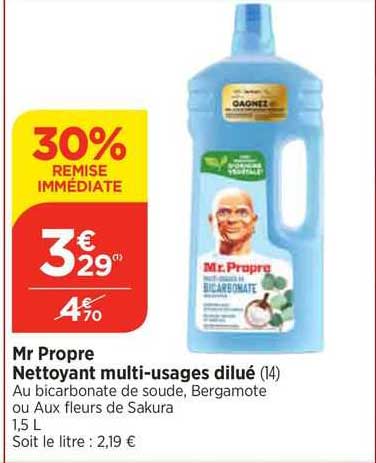 mr propre nettoyant multi-usages dilué
