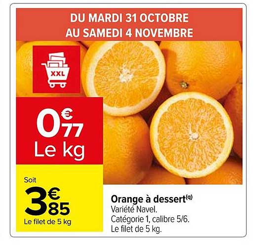 Orange à Dessert