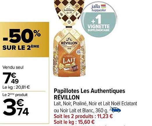 papillottes de authentiques révillon