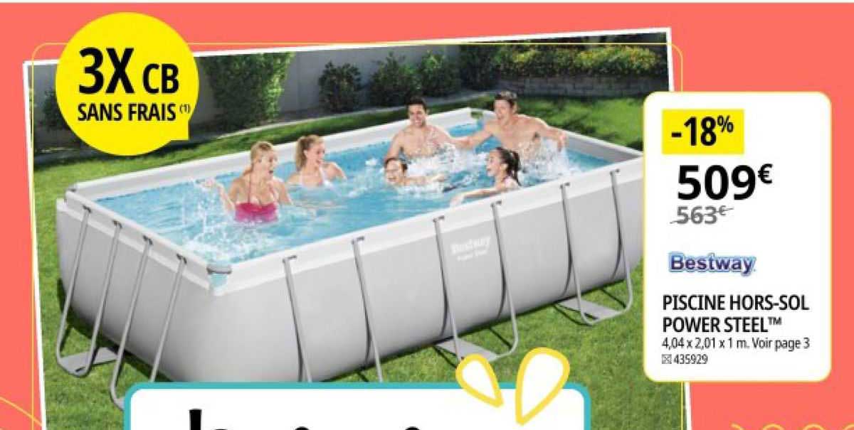 Piscine Hors-sol Power Steel Bestway