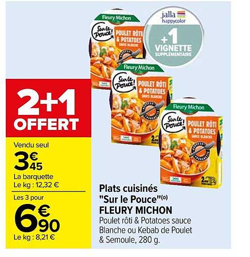 plats cuisinés "sur le pouce" fleury michon