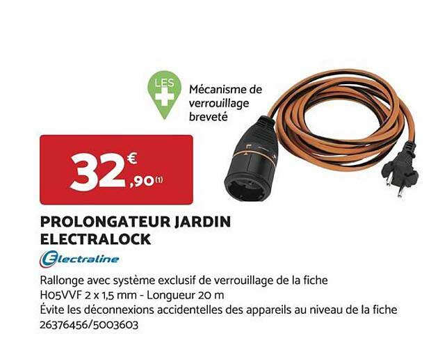 prolongateur jardin electralock