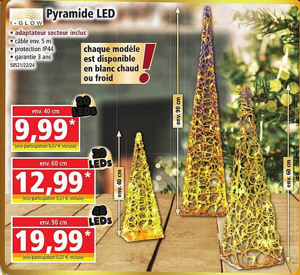 pyramide led i-glow