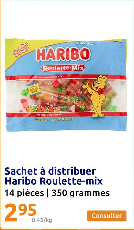 sachet a distribuer haribo roulette-mix