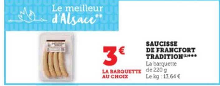 saucisse de francfort tradition