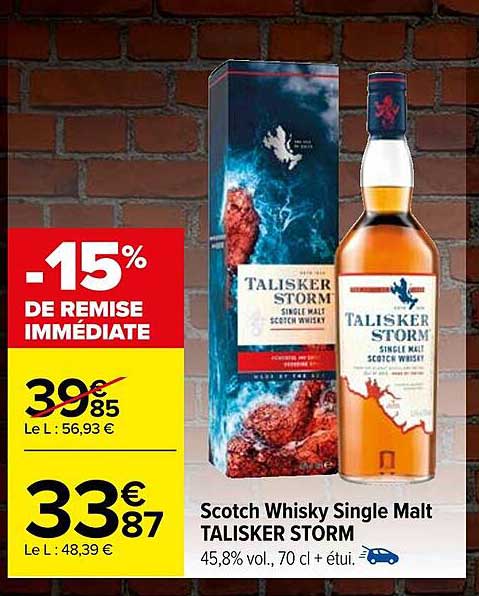 scotch whisky single malt talisker storm