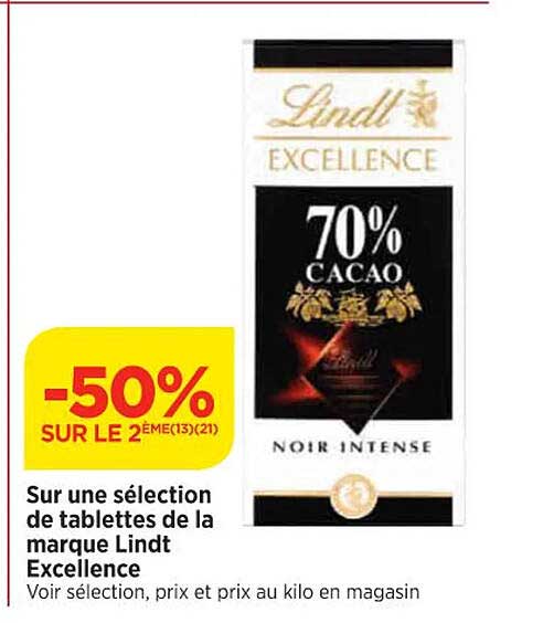 Sélection De Tablettes De La Marque Lindt Excellence