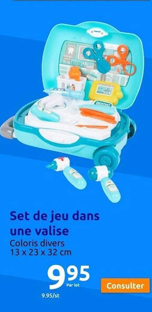 set de jeu dans une valise