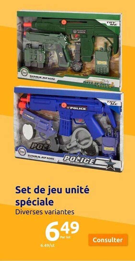 set de jeu unite speciale