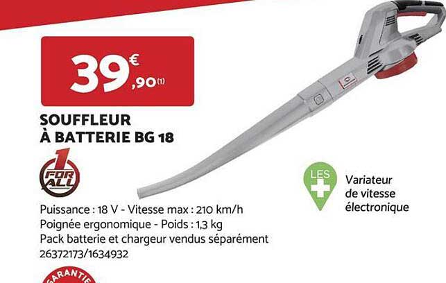 Souffleur à Batterie Bg 18 For All