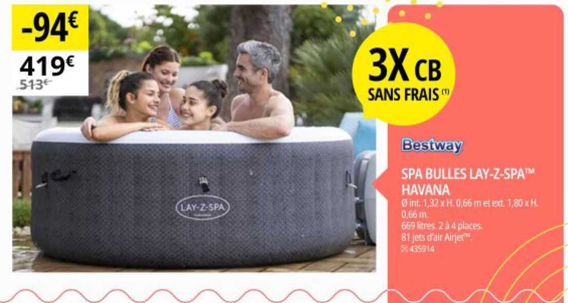 spa bulles lay-z-spa havana bestway
