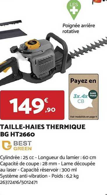 taille-haies thermique bg best green
