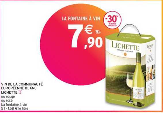 vin de la communauté européenne blanc lichette