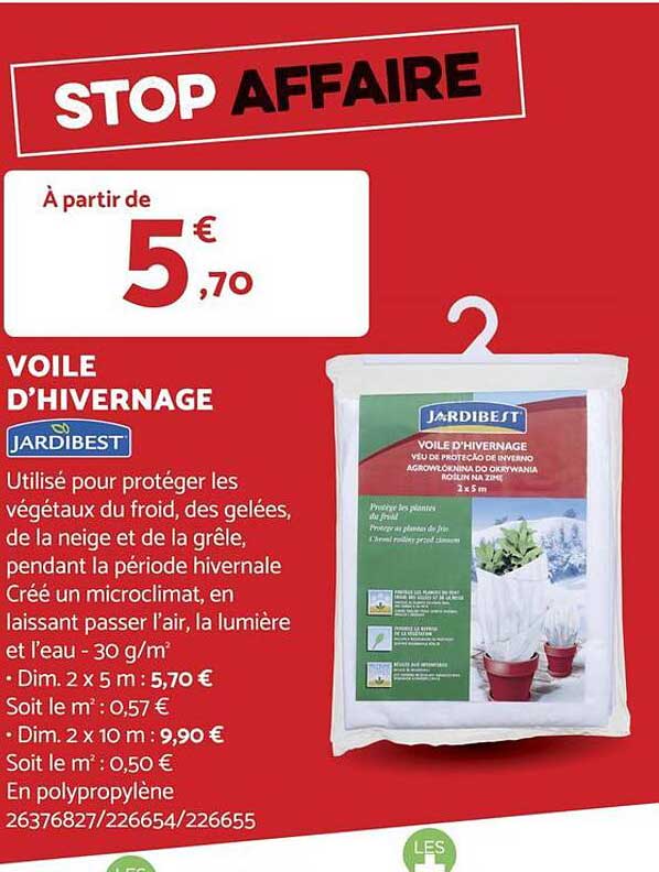 Voile D'hivernage Jardibest