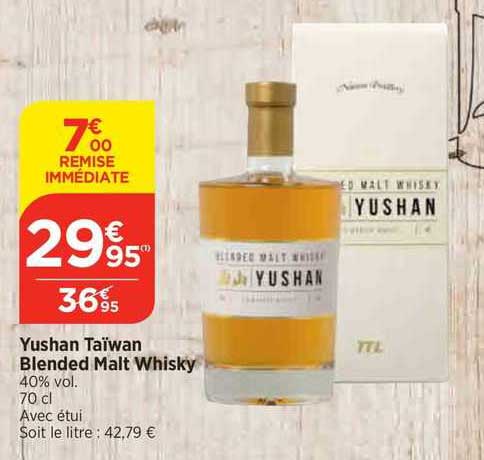yushan taïwan blended malt whisky