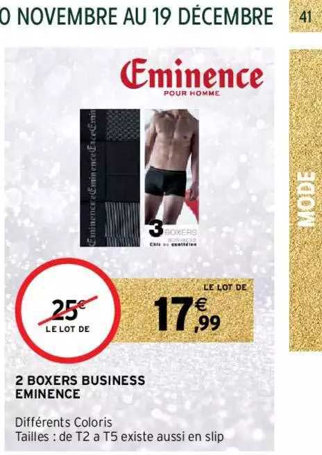 2 boxers business éminence