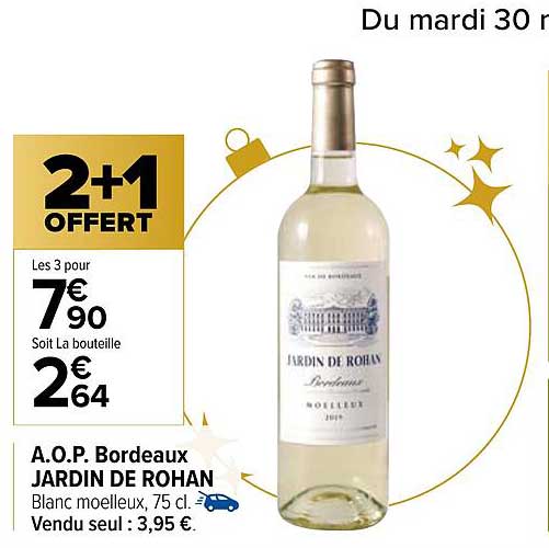 a.o.p. bordeaux jardin de rohan