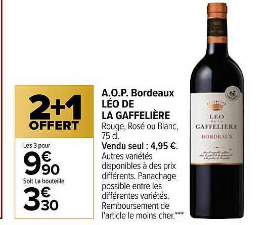 a.o.p. bordeaux léo de la gaffelière