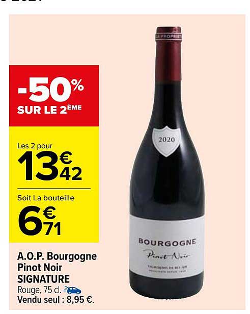 a.o.p. bourgogne pinot noir signature