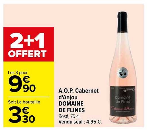 a.o.p. cabernet d'anjou domaine de flines