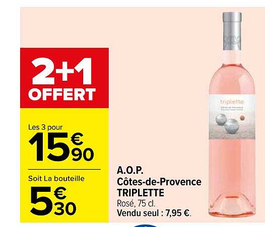 a.o.p. côtes-de-provence triplette