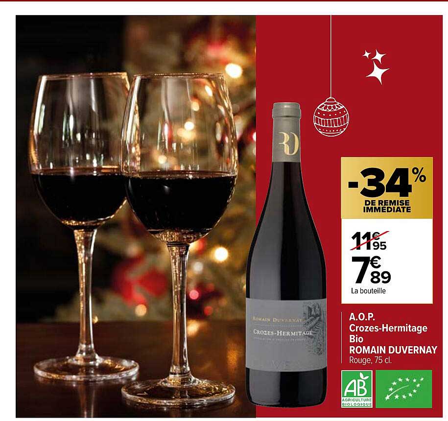 a.o.p. crozes-hermitage bio romain duvernay